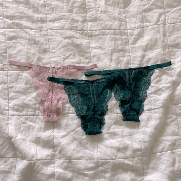 NWT Victoria’s Secret Very Sexy Cheeky Lace & V String Thong Lot 7 + PINK Lotion - Picture 7 of 12